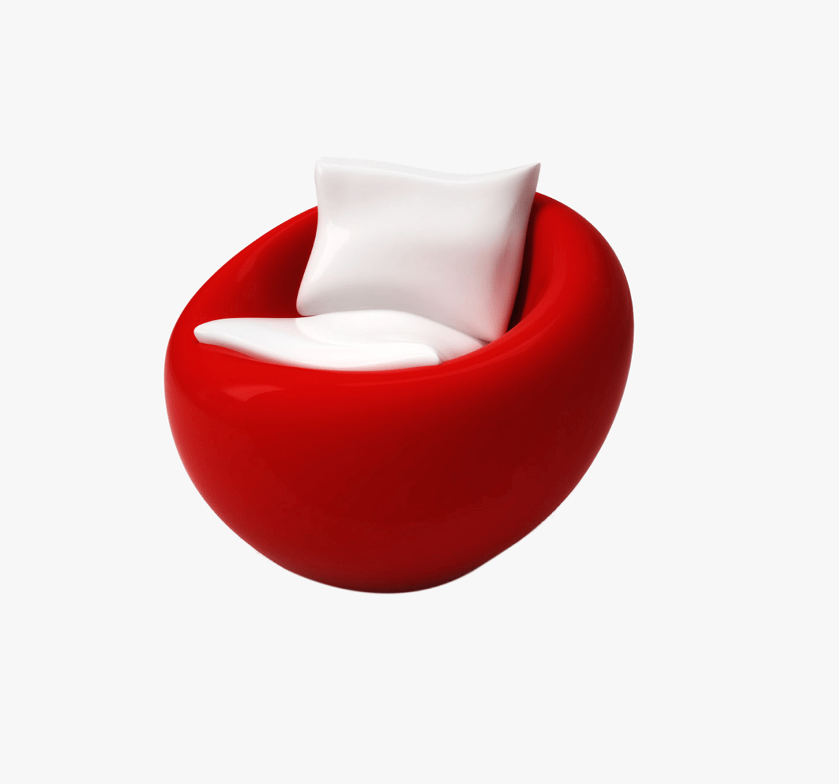 Caro Leather Thin Track Arm Loveseat